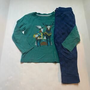 Tea Collection Reindeer Long Sleeve Pants Outfit